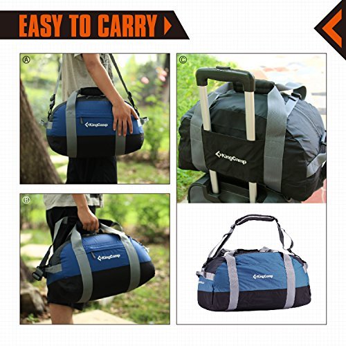 KingCamp 30L Foldable Travel Duffel Bag Luggage Sports Gym High Capacity Water Waterproof Nylon