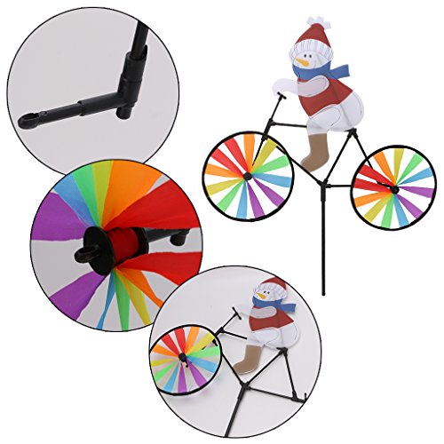 Lvyuanda Christmas Colorful Wheel Wind Spinner Windmill - Outdoor Lawn Garden Decor - Decor Your Yard Garden, Random Delivery