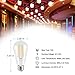 Edison LED Bulb 6 Watt, ST58 Vintage LED Filament Light Bulb, 4000K Daylight, E26 Medium Base Clear Glass Bulbs, Non dimmable, Pack of 6, by Comzler