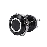 12V LED Power Switch Push Button Switch, 12mm