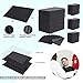 (Pack of 500) Dental Bib 13” X 18” 3 Ply Black Premium Disposable Waterproof Patient Bibs /2 Ply Tissue + 1 Ply Poly/Polyback Sheet; Waterproof Tattoo Bibs, Tattoo Tray Covers and Dental Napkins