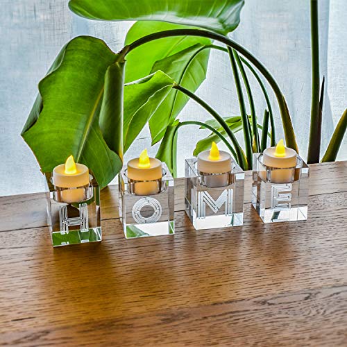 Le Sens Amazing Home Decorative Word Sign Home Cube Crystal Candle