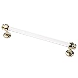 Alzassbg 5 Pack Acrylic with Gold Cabinet Pulls, 7