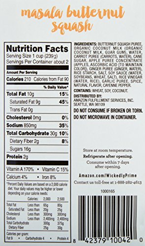 Wickedly Prime Masala Butternut Squash Soup, 17 Ounce