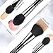BESTOPE Makeup Brushes 16 Pcs Synthetic Contour Brushes Set for Foundation Powder Liquid Cream Concealers Eyeshadows Blush Blending Makeup Brush Set (Holographic Logo)
