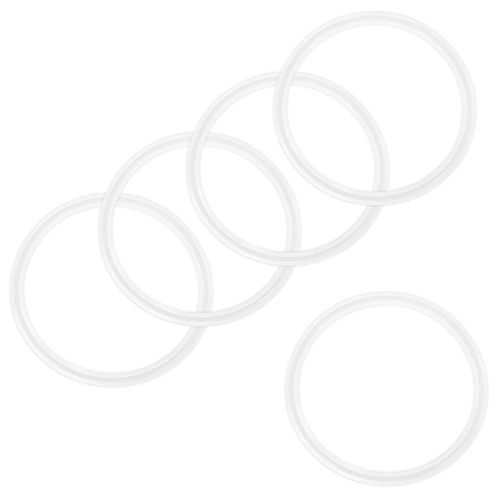 Photo 1 of M METERXITY 5-Pack 130mm OD Silicone O-Rings Gasket, O-Rings Seal Gasket for 4.5" Clamp/Compressor Valves Pipe Repair/Sink Plug/Bathtub Plug/Sealing Faucets, Washer Clamp
