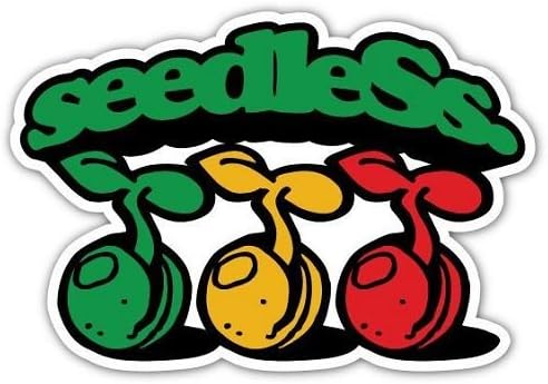 Seedless Sticker, Rasta Seeds 7.5" x 5"