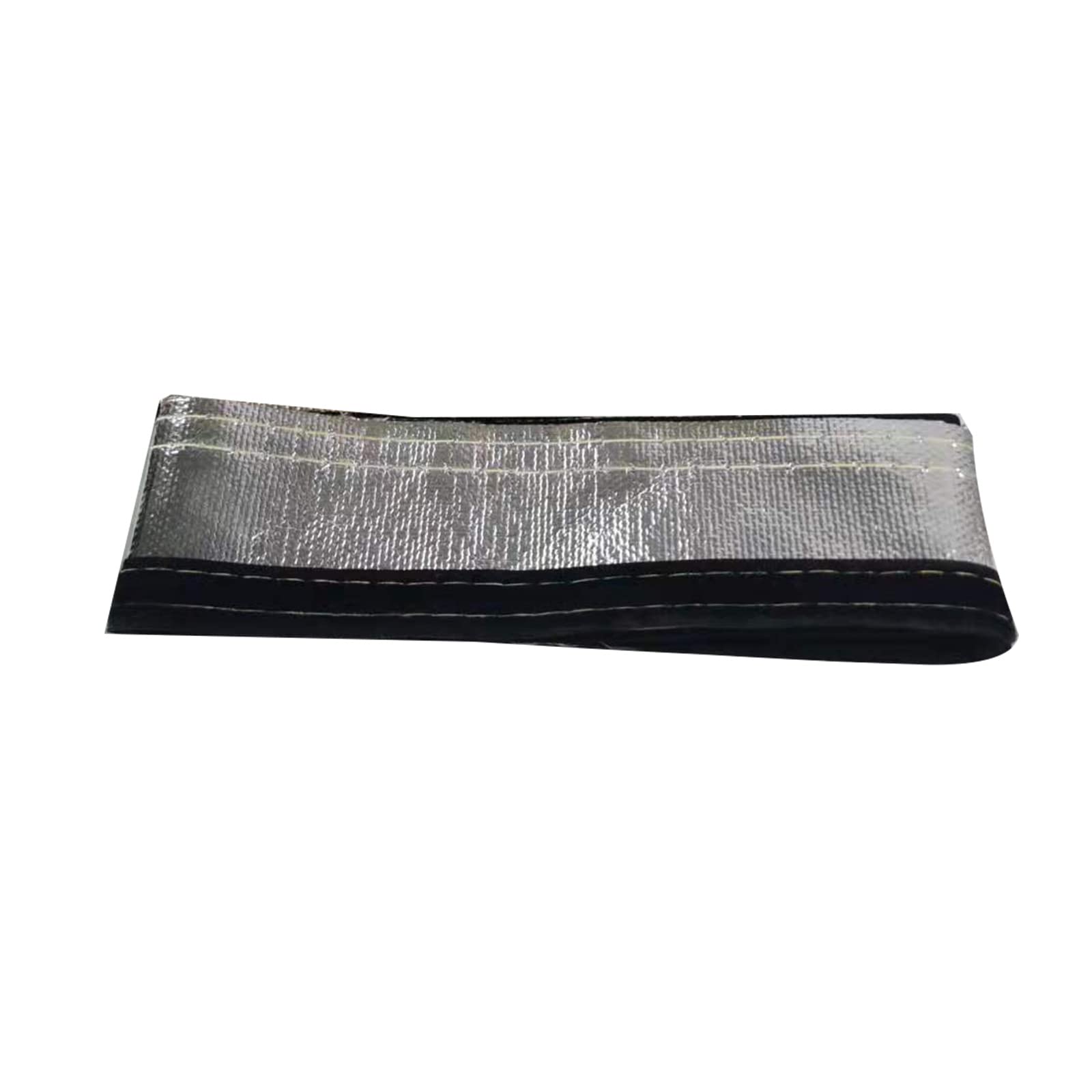 Glass Fiber Fabric Heat Shroud, Metal Heat Shield Sleeve Insulated Wire Hose Cover Wrap, Sleeving Protection (30mm*1M)