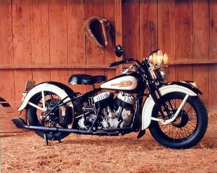 Amazon Com Vintage Flathead Harley Davidson Motorcycle Wall Decor Art Print Picture 8x10 Posters Prints