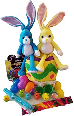 Easter Gift Basket Filled for Boys - 19 Items Bundled include Toys and Mickey Mouse "Hoppy Clubhouse Easter" Book.