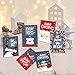 Christmas Greeting Cards Box Set - 36 Pack Xmas Cards with 36 Envelopes & Stickers - Assorted Holiday Winter Cards
