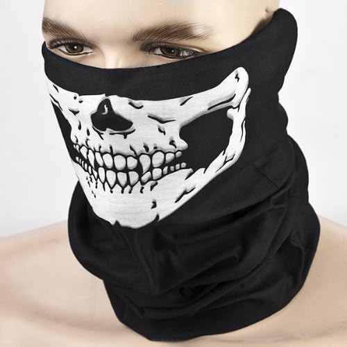 ustopfire Motorcycle Riding Mask Tube Skull Face Mask Buff Multifunctional Outdoor Masks Bandana Beanie Scraf Headband Muffler