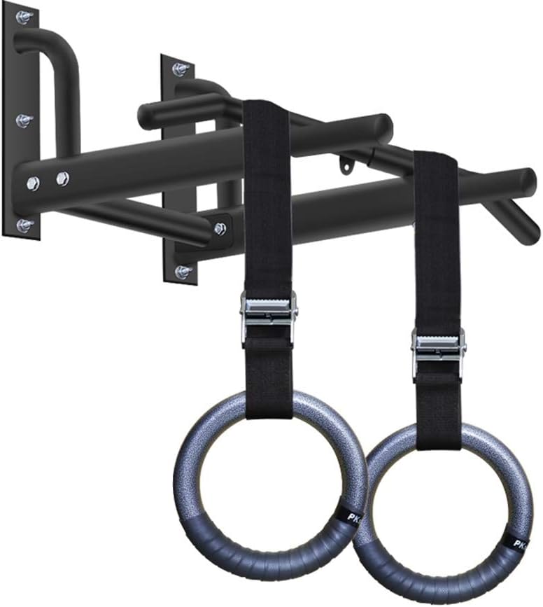 Pull Up Bars Wall Mounted Multi-Grip Chin-up Station Home Gym Exercise Workout Equipment Strength Training Equipment Fitness Equipment Single Parallel Bars for Walls (A. B, C : Pull up bar C)