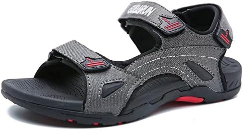 JIAWA Mens Sandals Summer Outdoor Beach Open-Toe Shoes(Black 11)