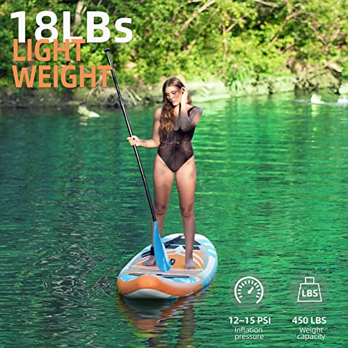 UPWELL Inflatable Stand Up Paddle Board with Kayak Seat, Premium SUP