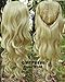 Simpleyourstyle 9colors 3/4 Half Hair Extensions Body Wave Wigs,Synthetic Hair Extensions,wig Stand Gift Heat Resistant Brown Blonde Clip in Hair Extensions U Pick 200g (1b Natural Black)