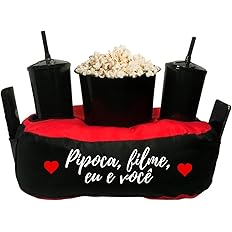 Almofada Porta Pipoca Bicolor Casal