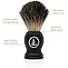 Latherwhip Shaving Brush - Best Badger Grade Hair, Rare 100% Black Badger Bristles, Resin Handle, 22mm Knot, 54mm Loft, Gift Box - Fits Most Shave Stands, For Men Who Use Safety, DE, and Mach 3 Razors