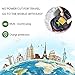 Universal Travel Adapter, Castries All-in-one Worldwide Travel Charger Travel Socket, International Power Adapter with 4 USB Ports, AC Plug for US EU UK AU & Asian Countries, Green