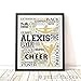 PrintChicks - Competitive Cheer Personalized Print - Cheerleading Art Decor Poster Team Gift. SHIPS 1-2 DAYS, ARRIVES BEFORE CHRISTMAS!