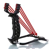HOMEE Stainless Steel Outdoor Hunting Slingshots Triple Strength Wolf Profession