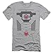 Justice League Cyborg Costume Mens Slim Fit Shirt Silver XL