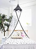 Princess Canopy for Girls Bed - Girl's Room Baldachin - Anti-Mosquito Canopy for Kids Bed - White Mosquito Net for Girls - Baldachin Bed - Ideal Decorating for Toddler Bedroom