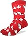 Good Luck Sock Men's Canada Maple Leaf & Beaver Socks, Adult, Shoe Size 7-12