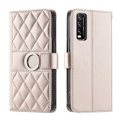 Lucyliy Compatible with vivo Y20S Case Flip PU