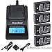 Kastar Fast Charger and Battery 4-Pack for Nikon EN-EL20, Nikon EN-EL20a Work with Nikon Coolpix A, Nikon 1 AW1, Nikon 1 J1, Nikon 1 J2, Nikon 1 J3, Nikon 1 S1, Nikon 1 V3, Blackmagic Pocket Cinema