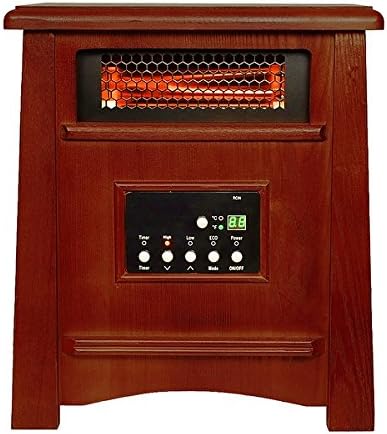 Green Peak 8 Element Quartz Infrared Heater GreenPeak 1800 Sq. Ft. - Oak
