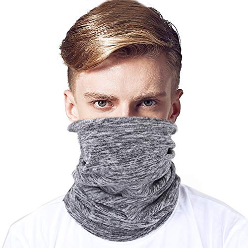 Mysuntown Neck Gaiter Ski Mask Motorcycle Fishing Cycling Winter Neck Gaiters for Men and Women (Gray)