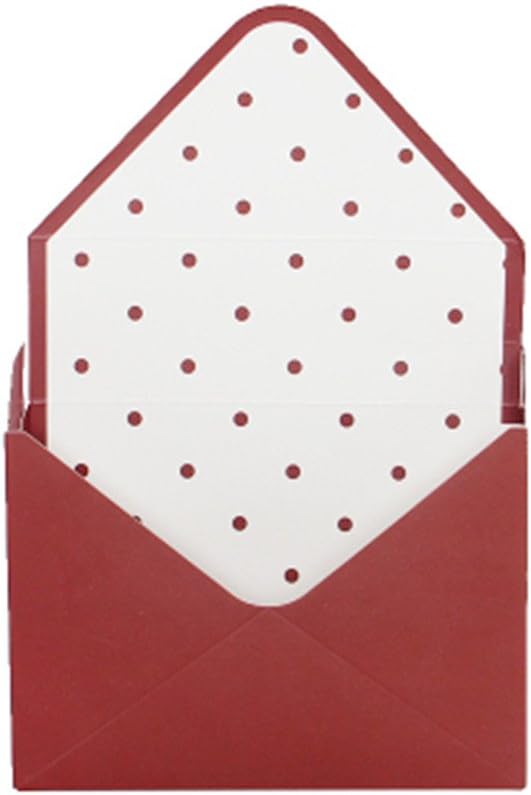 Florist Bouquet Packaging Gift Box Envelop Paper Boxes 5 Counts 7.9x2.8x5.7 Inch (Red)