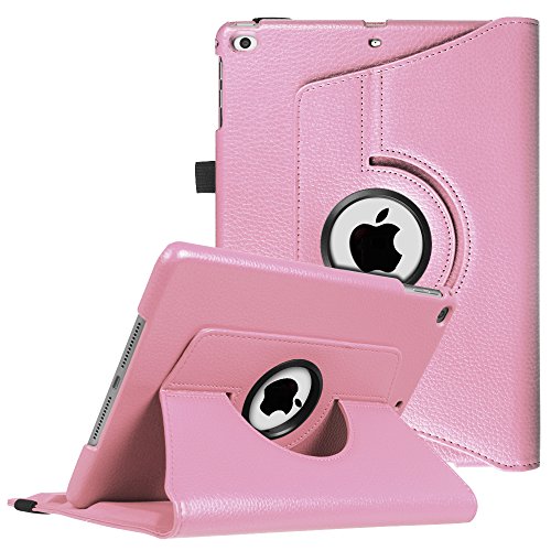 Fintie iPad 9.7 2018 2017 / iPad Air 2 / iPad Air Case - Multiple Angles Stand Smart Protective Cover with Auto Sleep Wake for iPad 9.7 inch (6th Gen, 5th Gen) / iPad Air 2 / iPad Air, Pink