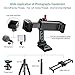 Zecti Light Stand Photography 110/9.2ft inches Photo Video Light Tripod Stand with Cellphone Clip Adapter with Both 1/4 and 3/8 Screw Holes Mount