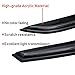 Lightronic WV94101 Outside-Mount Side Window Visor Deflector Rain Guard, Dark Smoke, 4-Pieces Set, Fits 2009-2018 Dodge Ram 1500 Quad Cab, 2019-2023 Ram 1500 Classic Quad Cab
