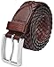 Falari Men's Braided Belt Leather Brown 34-36 9007-RBN-M
