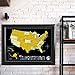 Wonderful Maps Scratch Off Map Of The World With US States, Countries, Capitals And Flags On Black Background, 24 inches x 18 inches. Prime Quality Travel Gift. Scratchable World Map Personalized Gift