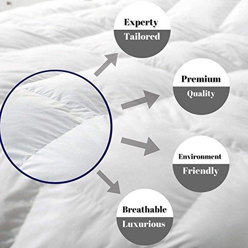 Kanak Bedding Collection Presents Egyptian Cotton 300 GSM Fluffy Comforter with a Free 15-Inch Fitted Sheet - Premium Quality Bedding Set(King/Cal-King-Elephant Grey) - Thumbnail 3