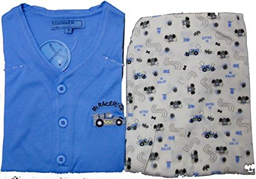 Tasidaben "Big Boy" 2 Piece Pajama Set (Size 10 - 14 Years) (10, Blue)