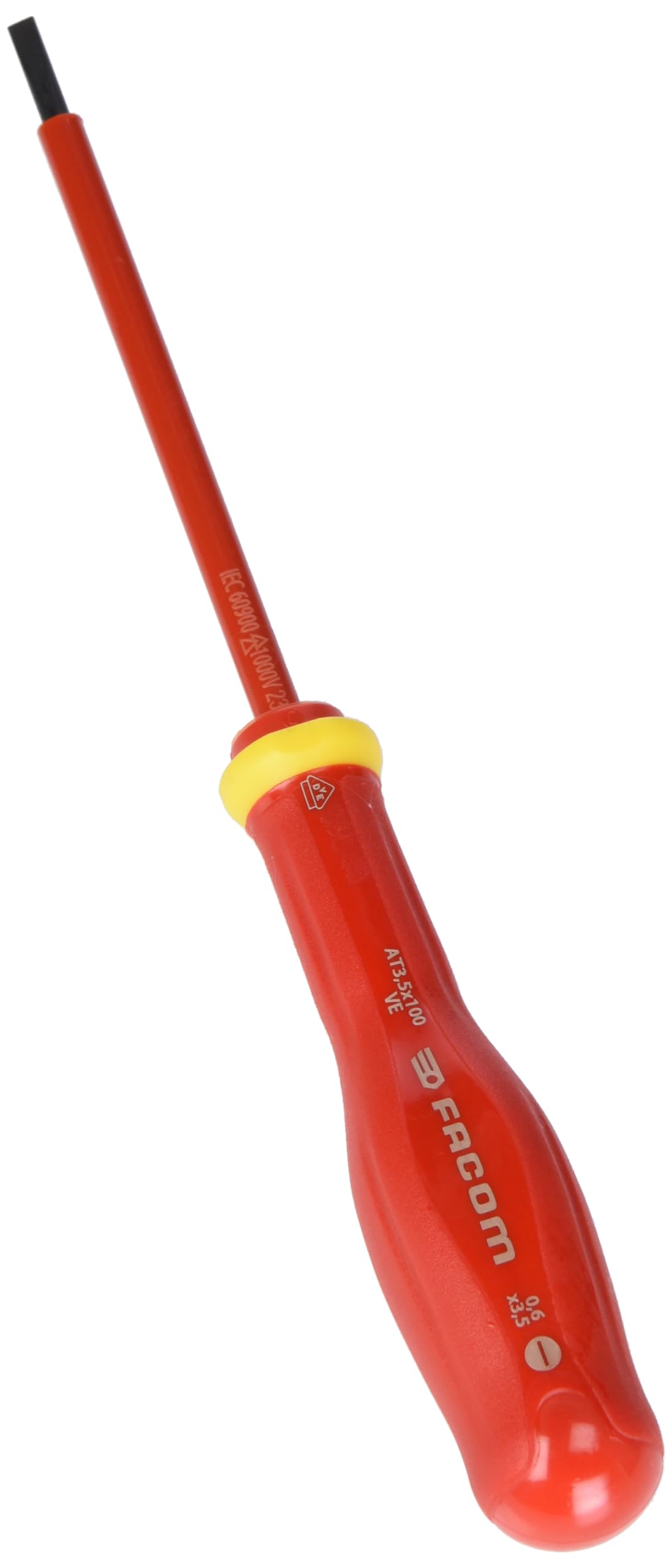 FACOM AT3.5X100VE Protwist Insulated Screwdrivers 1000 Volts for Slotted Screws โ image 1