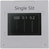 Single Slit Double Slits Poisson Spot Moire Pattern Optical Elements Interference Diffraction Grating Sheet Physical Optics (Single Slit (1pc))