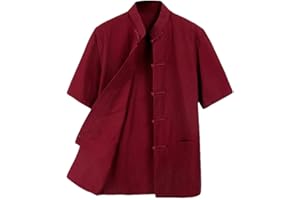 ZooBoo 100% Cotton Short Sleeve Kung Fu Shirt – Traditional Chinese Martial Arts Top for Men & Women
