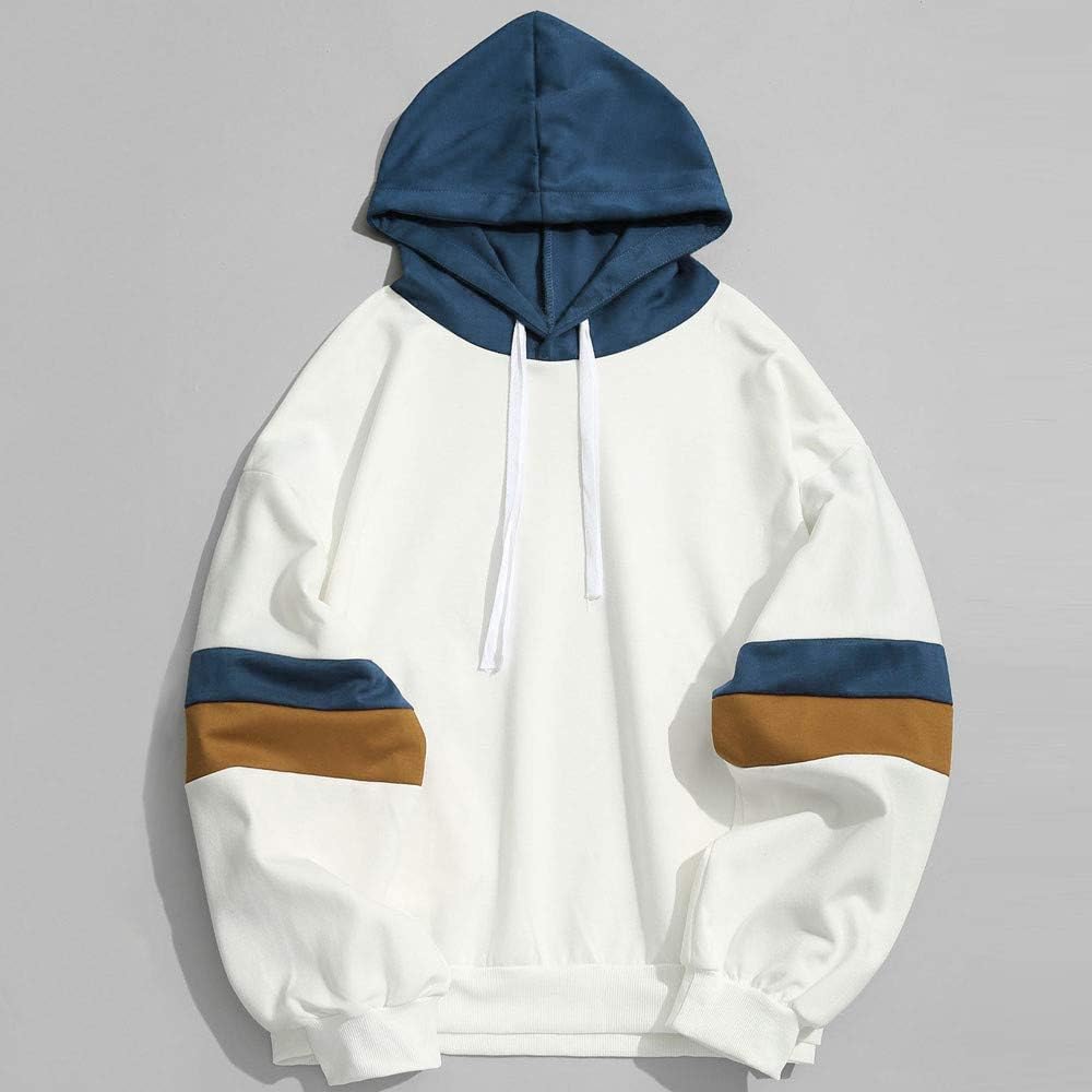 color block smile face hoodie