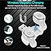 Wireless Earbuds,Waterproof Bluetooth Earbuds, Bluetooth Headphones 5H Playtime Deep Bass Stereo Sound Wireless Headsets, Built-in Microphone. (Silver/white)