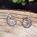 Paz Creations ♥925 Sterling Silver Lace Drop Dangle Earrings, Made in Israel