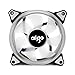 Aigo Halo LED Ring Fan 120mm Silent Sleeve Bearing PC CPU Cooling Neon Quite Clear Case Fan Mod 4 Pin/3 Pin for Computer Cases CPU Coolers and Radiators