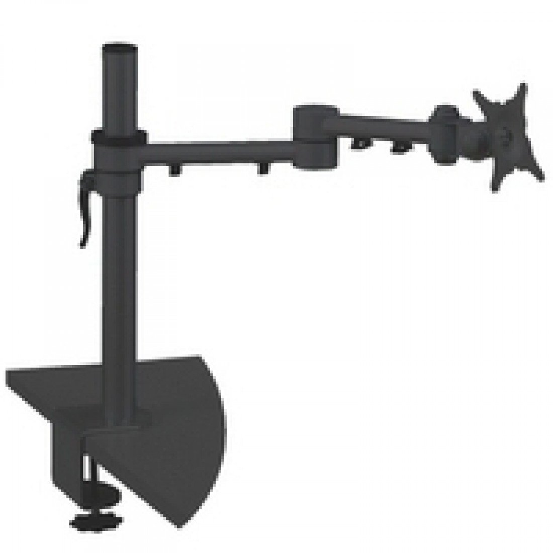 Q Connect KF20082 Mon Dual Swing Arm for Flat Screen Monitor, Black