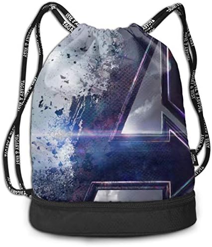 LianLiYa Av-eng-e-rs Travel Drawstring Tote Bag Hiking Drawstring Bags