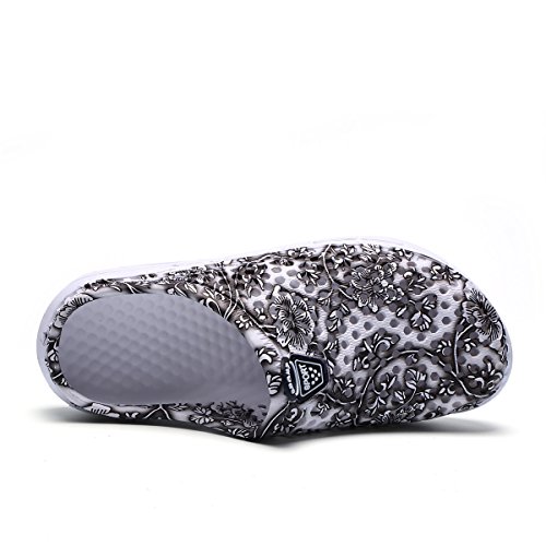 Lewhosy Women's Garden Clogs Shoes Slippers Sandals Quick Drying Lightweight Breathable(39/Gray 2) - Thumbnail 3